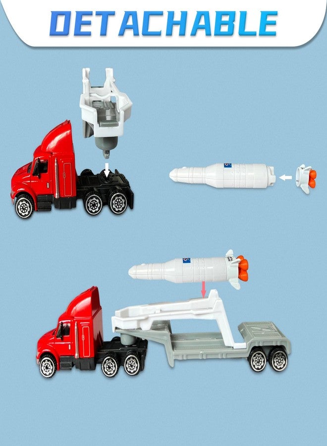 OTONOPI Space Shuttle Rocket Toys Set for Kids 3-9 Years - 15 PCS Die-Cast STEM Aerospace Toys with 3 Rocket Ships, 2 Astronauts, Lunar Lander, Satellite - Image 5